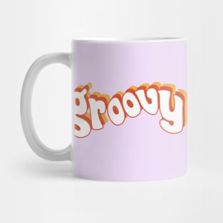 Groovy Retro Orange and Yellow Mug